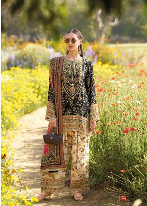 Your Choice Glossy Chinon Embroidery Dress Material - Amrah Wholesale