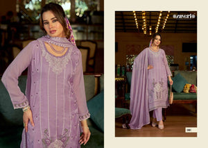 Zaveri Almirah Vol 2 Organza Embroidered Salwar Suit Set - Amrah Wholesale