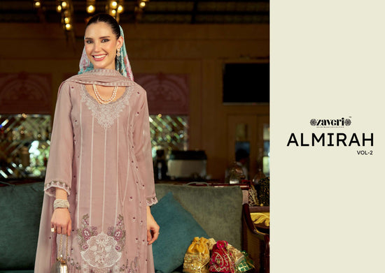 Zaveri Almirah Vol 2 Organza Embroidered Salwar Suit Set