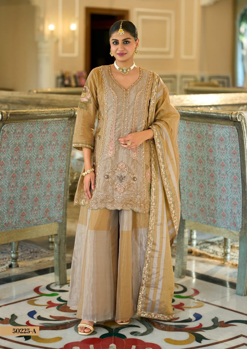 Eba LifeStyle Zaveri D 50225 A Viscose Kanjiveram Beats Work Salwar Suit Set