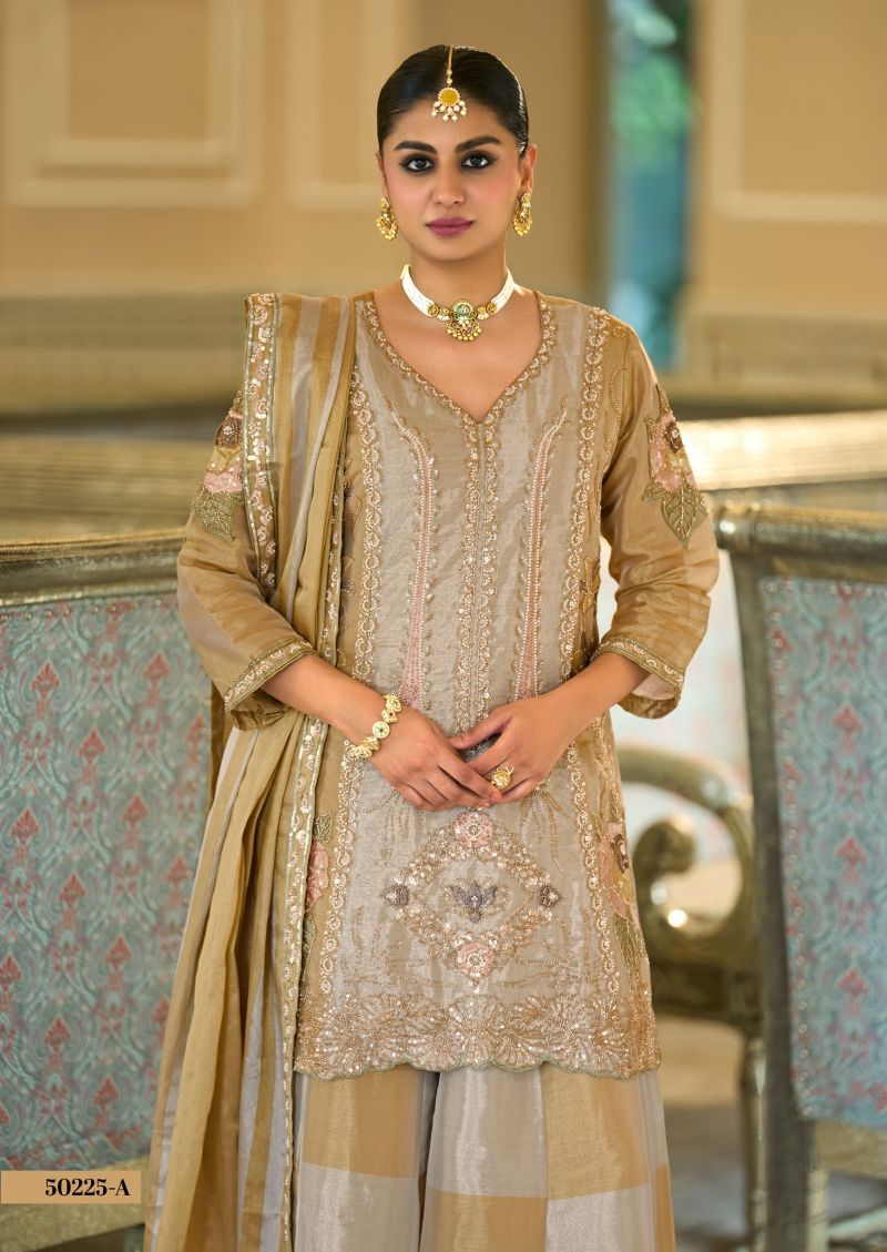 Eba LifeStyle Zaveri D 50225 A Viscose Kanjiveram Beats Work Salwar Suit Set