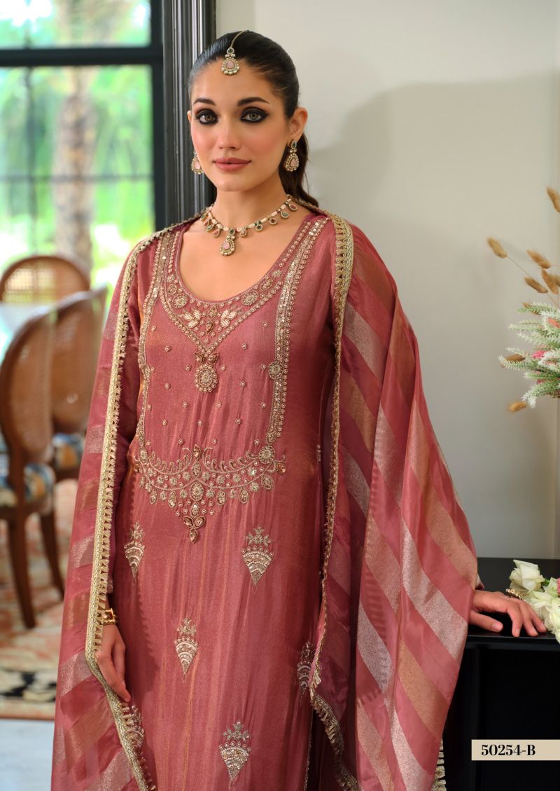Eba LifeStyle Zaveri D 50254 A To C Viscose Simar Salwar Suit Set