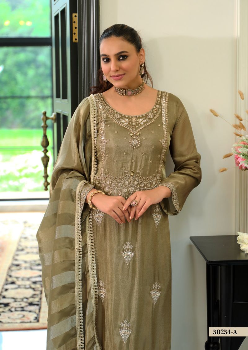 Eba LifeStyle Zaveri D 50254 A To C Viscose Simar Salwar Suit Set