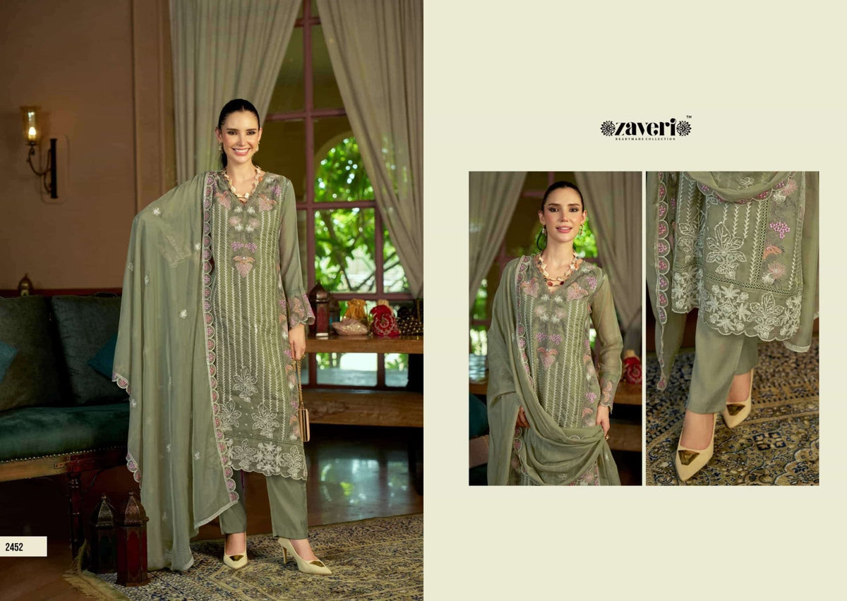Zaveri Viana Vol 2 Premium Readymade Designer 3 Piece Suit - Amrah Wholesale
