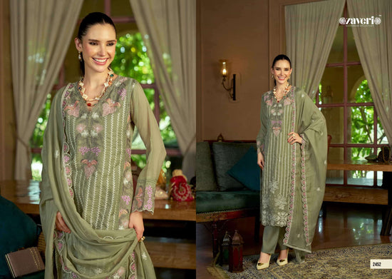 Zaveri Viana Vol 2 Premium Readymade Designer 3 Piece Suit
