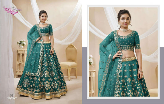 Zeel Clothing Angelic Vol-1 Silk Embroidery Lehenga - Amrah Wholesale