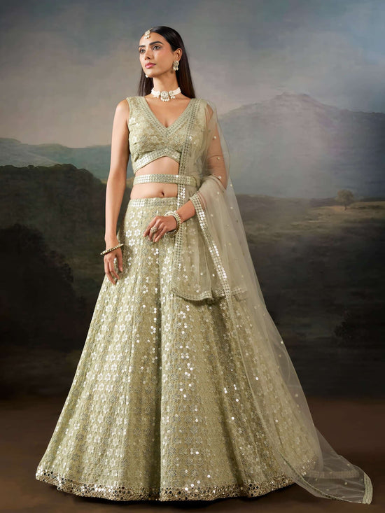 ZEEL CLOTHING ARANYA - 139 Georgette Sequence Embroidered Lehenga