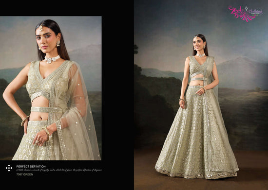 ZEEL CLOTHING ARANYA - 139 Georgette Sequence Embroidered Lehenga
