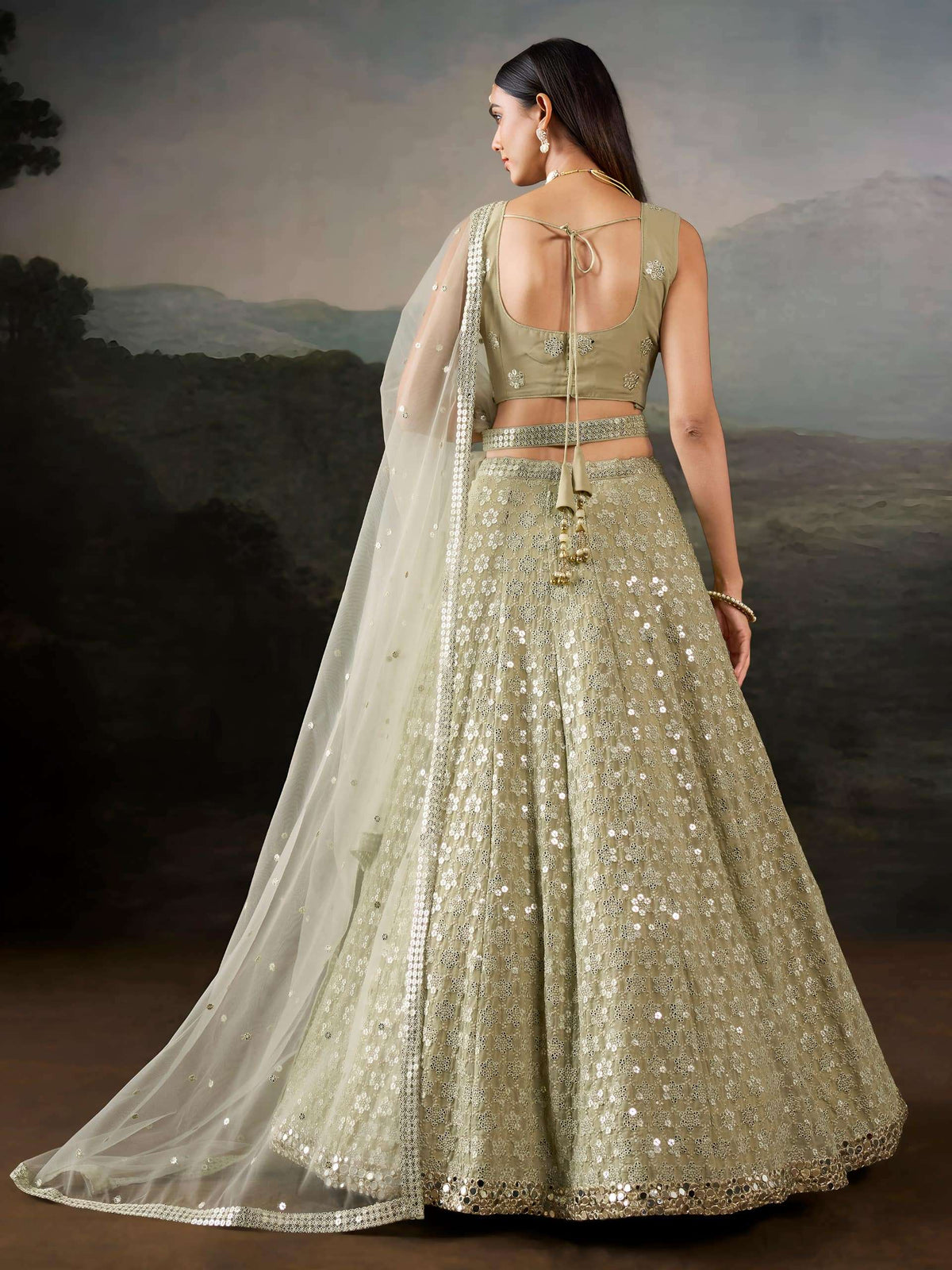 ZEEL CLOTHING ARANYA - 139 Georgette Sequence Embroidered Lehenga