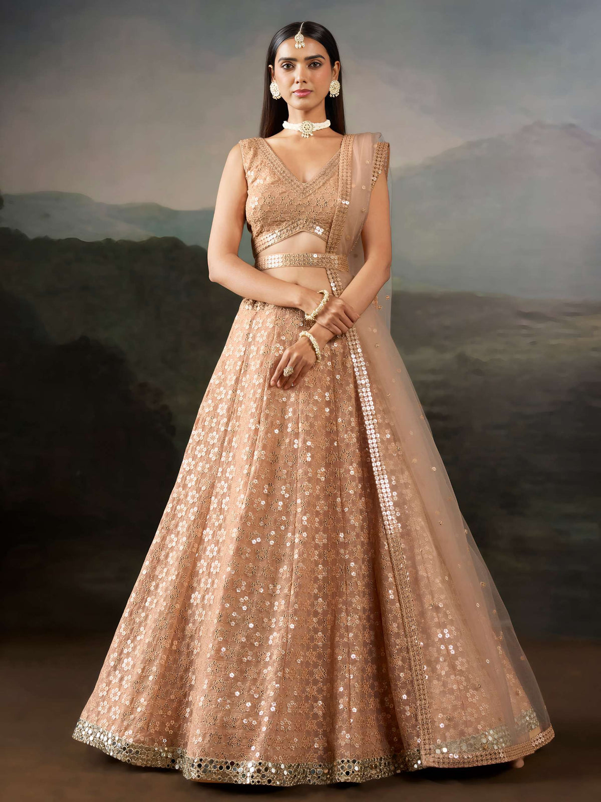 ZEEL CLOTHING ARANYA - 139 Georgette Sequence Embroidered Lehenga