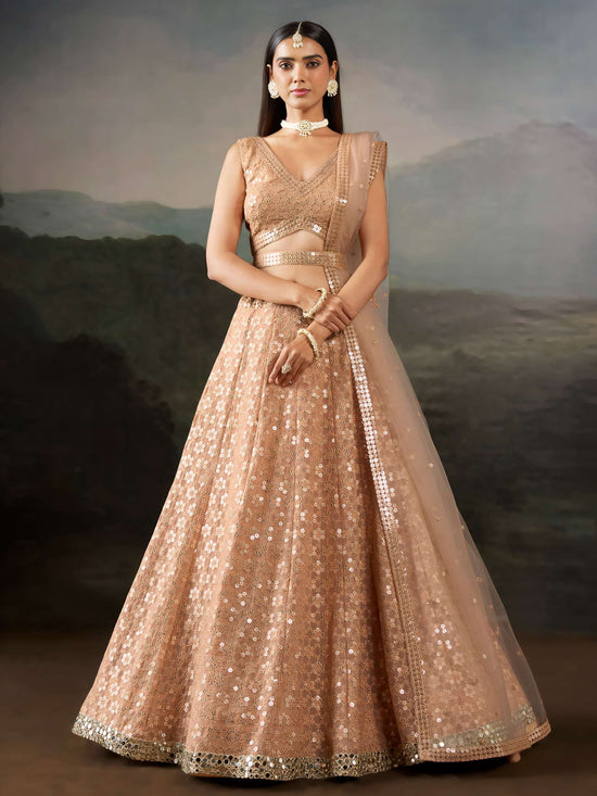 ZEEL CLOTHING ARANYA - 139 Georgette Sequence Embroidered Lehenga
