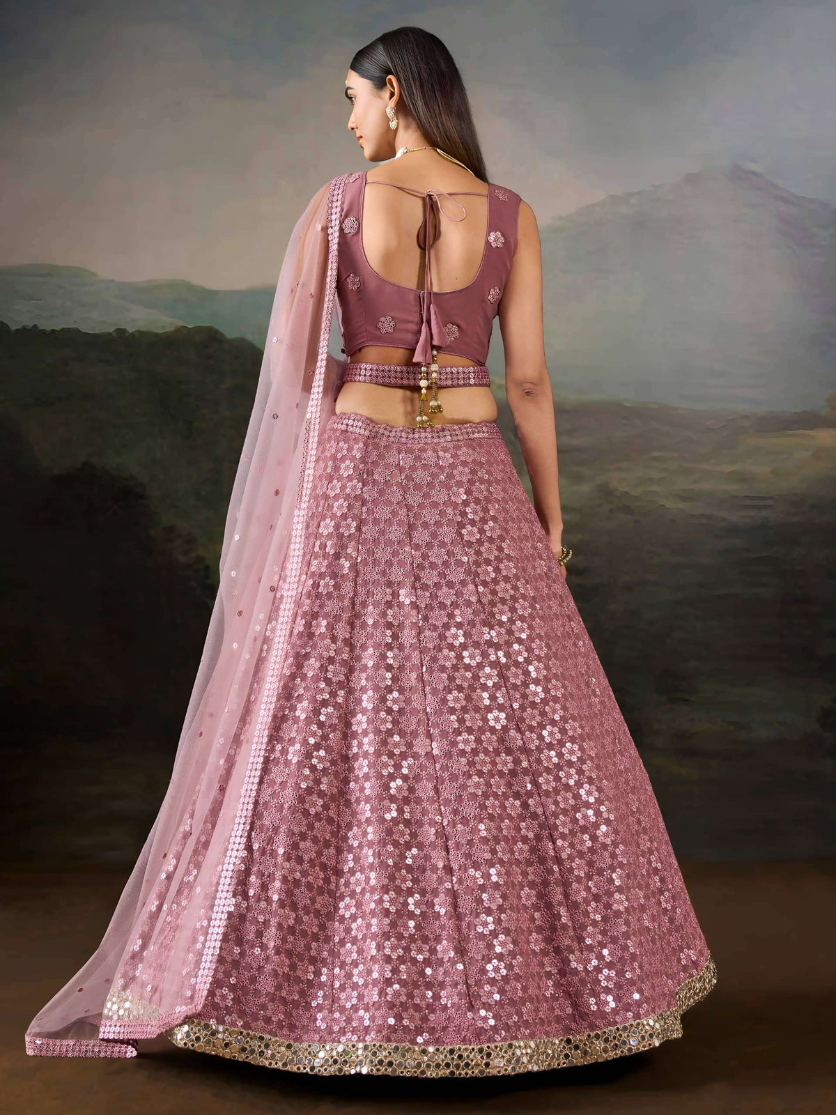 ZEEL CLOTHING ARANYA - 139 Georgette Sequence Embroidered Lehenga