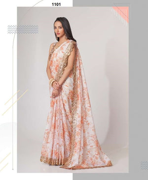 Zeel Clothing Floral Saree Vol-1
