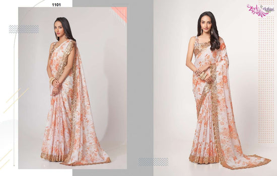 Zeel Clothing Floral Saree Vol-1