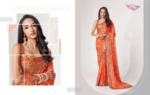 Zeel Clothing Floral Saree Vol-1