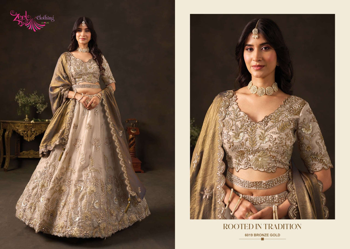 ZEEL CLOTHING LASHKARA 139 Silk Embroidered Party Wear Lehenga