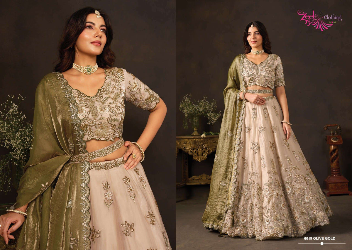 ZEEL CLOTHING LASHKARA 139 Silk Embroidered Party Wear Lehenga