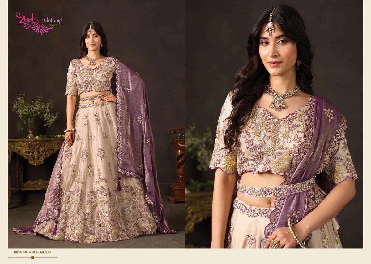 ZEEL CLOTHING LASHKARA 139 Silk Embroidered Party Wear Lehenga
