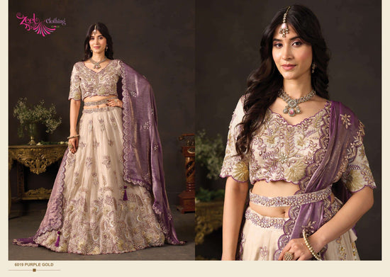 ZEEL CLOTHING LASHKARA 139 Silk Embroidered Party Wear Lehenga
