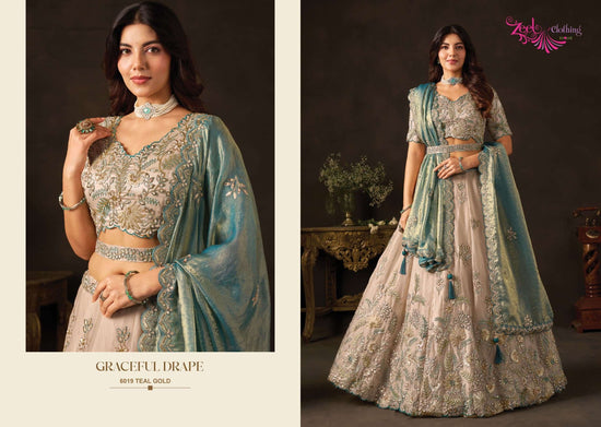 ZEEL CLOTHING LASHKARA 139 Silk Embroidered Party Wear Lehenga