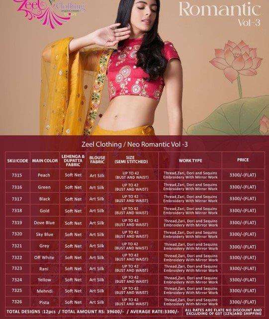 Zeel Clothing Neo Romantic Vol-3