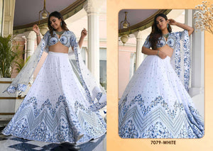 Zeel Clothing Vol-34 Georgette Embroidery Semi-Stitched Lehengas - Amrah Wholesale
