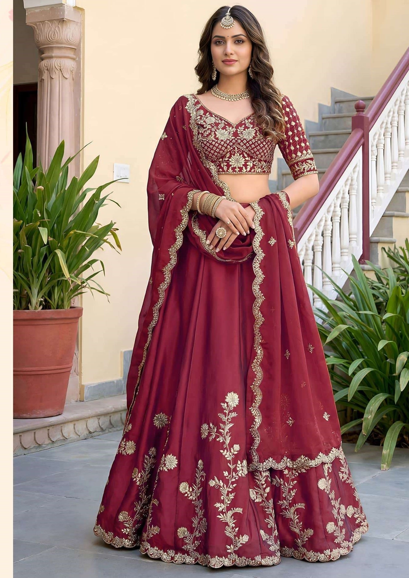 ZEEL Clothing Vol-36 Rangoli Silk Embroidered Semi Stitched Lehenga