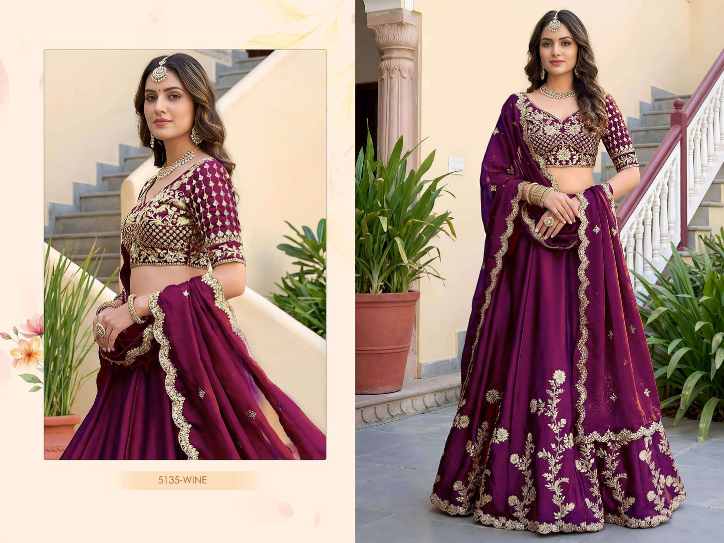 ZEEL Clothing Vol-36 Rangoli Silk Embroidered Semi Stitched Lehenga
