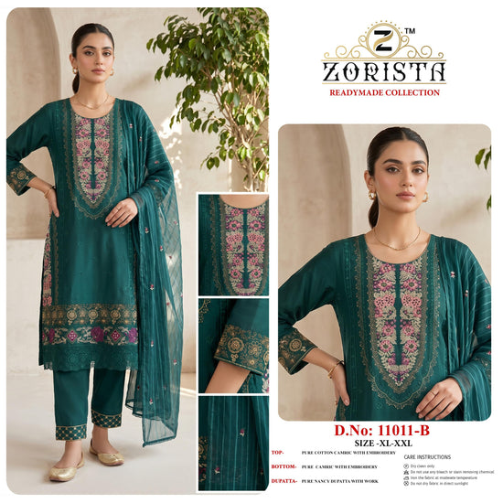 Zorista 11011 A To D Cambric Cotton Pakistani Suit