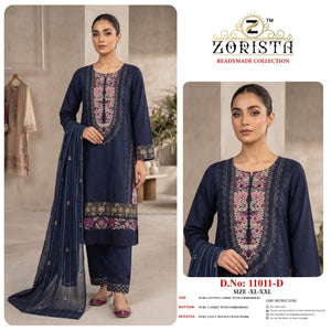 Zorista 11011 A To D Cambric Cotton Pakistani Suit