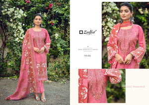 Zulfat Firdaus 723 Series Cotton Dress Material