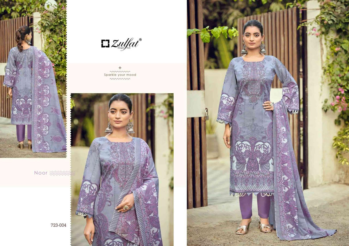 Zulfat Firdaus Vol 2 Nx Cotton Embroidery Dress Material Collection