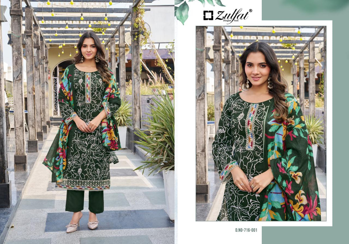 Zulfat Mihika Dress Material Wholesale Catalogue - Amrah Wholesale