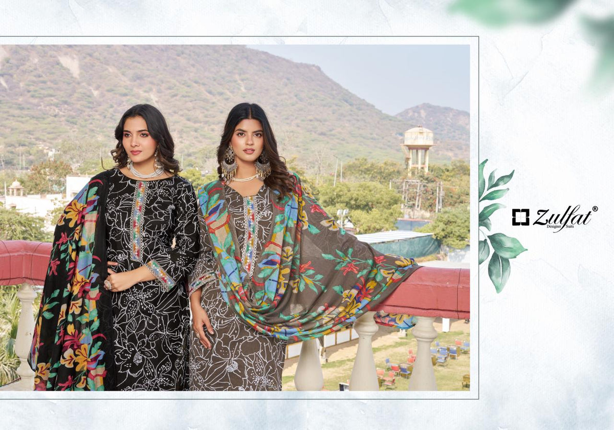 Zulfat Mihika Dress Material Wholesale Catalogue - Amrah Wholesale