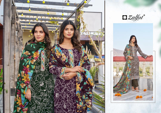 Zulfat Mihika Dress Material Wholesale Catalogue - Amrah Wholesale