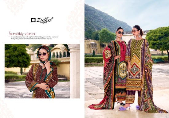 Zulfat Mohabbat Rayon Hand Worked Dress Material