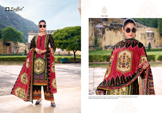 Zulfat Mohabbat Rayon Hand Worked Dress Material