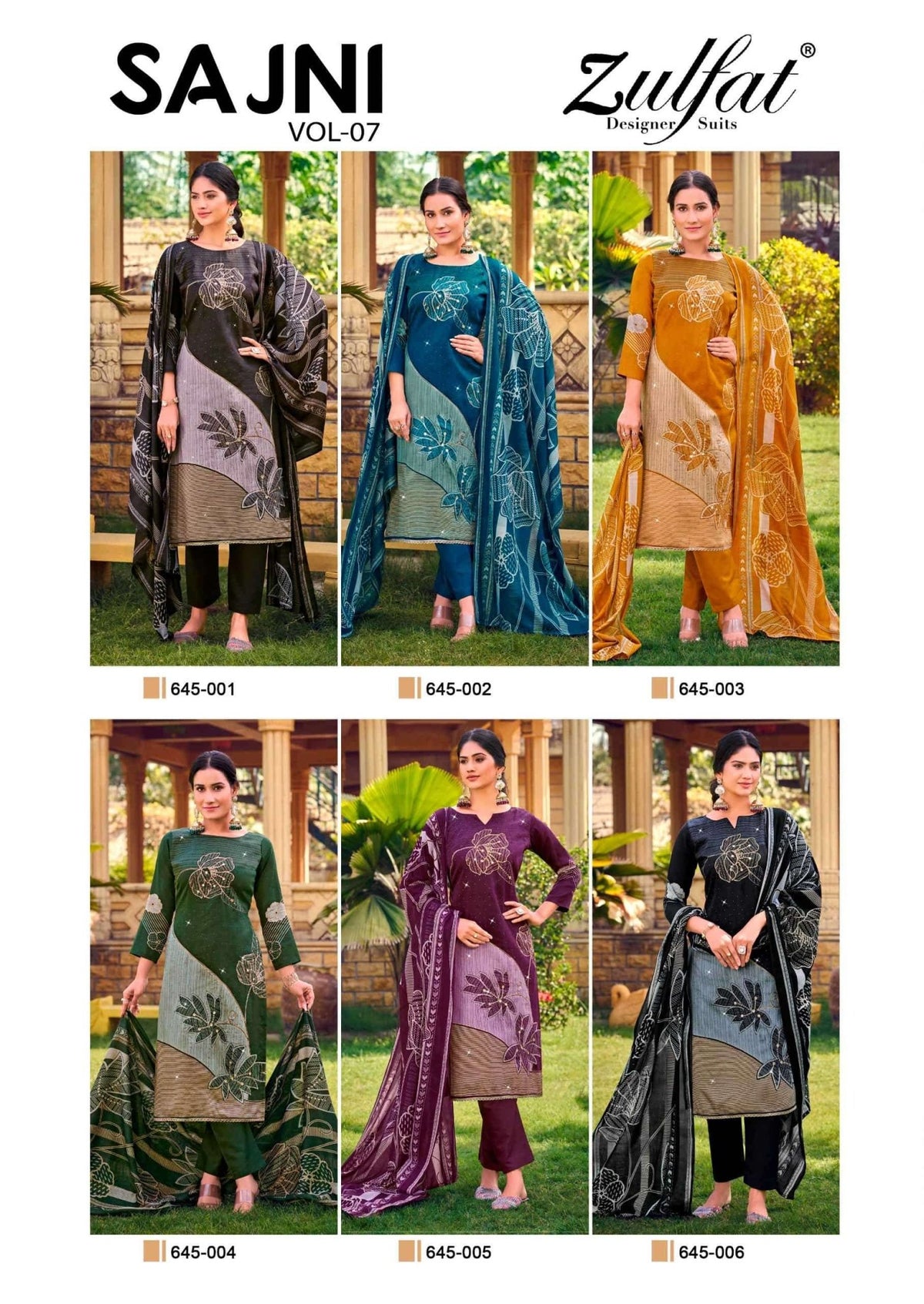 ZULFAT SAJNI VOL-7 Cotton Pakistani Suit - Amrah Wholesale
