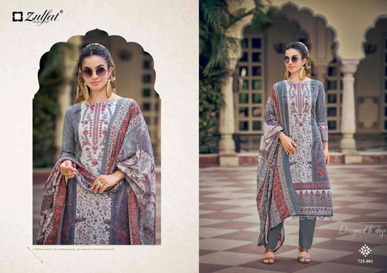 Zulfat Sana Safina Vol 6 Pure Cotton Dress Material