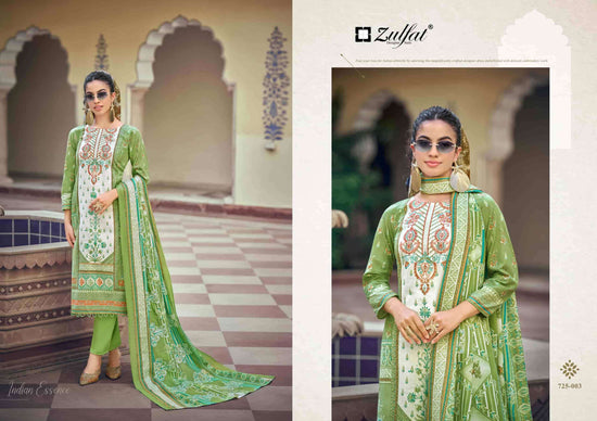 Zulfat Sana Safina Vol 6 Pure Cotton Dress Material