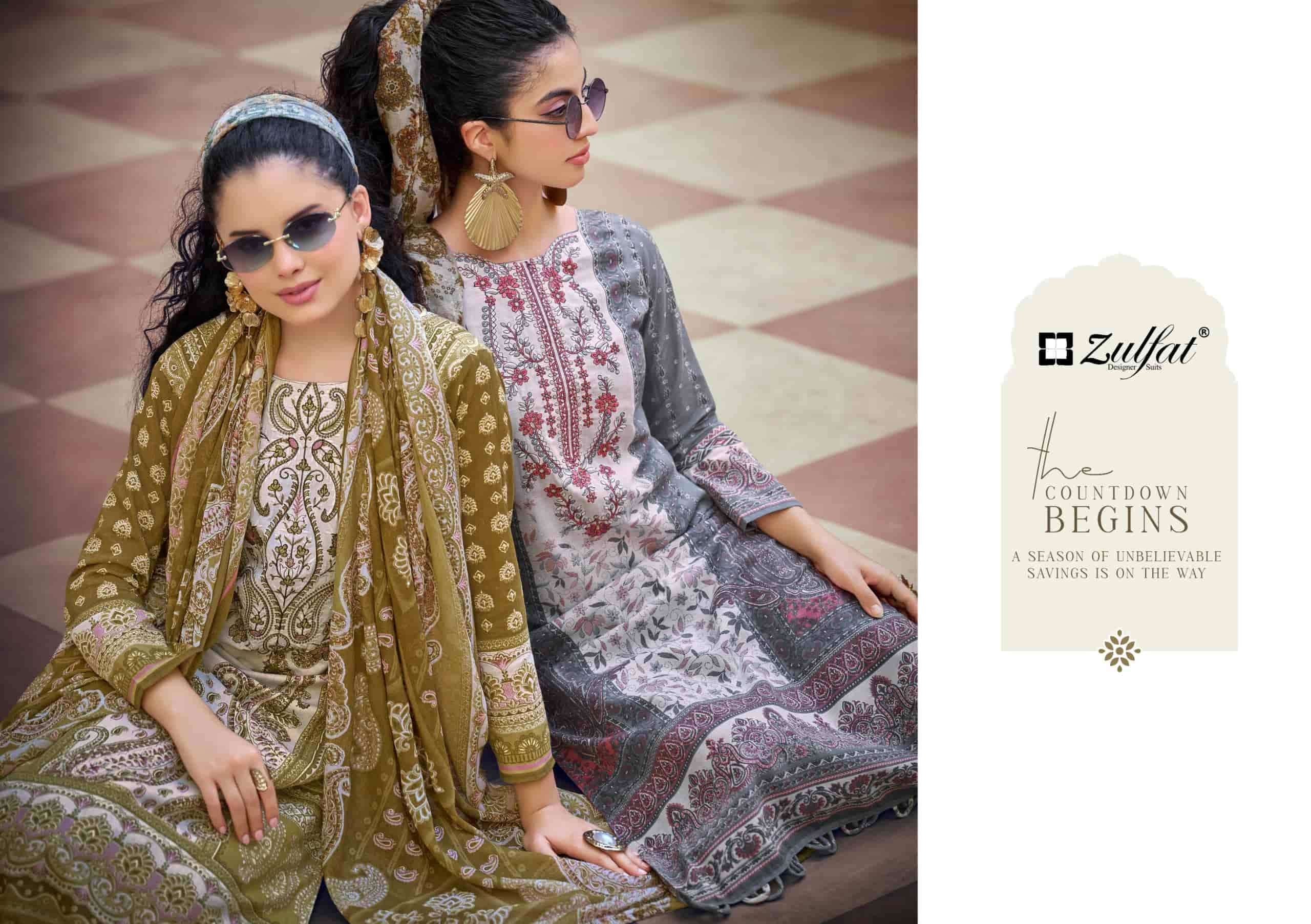 Zulfat Sana Safina Vol 6 Pure Cotton Dress Material