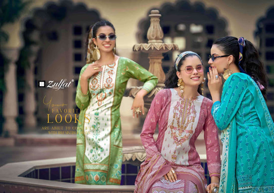 Zulfat Sana Safina Vol 6 Pure Cotton Dress Material