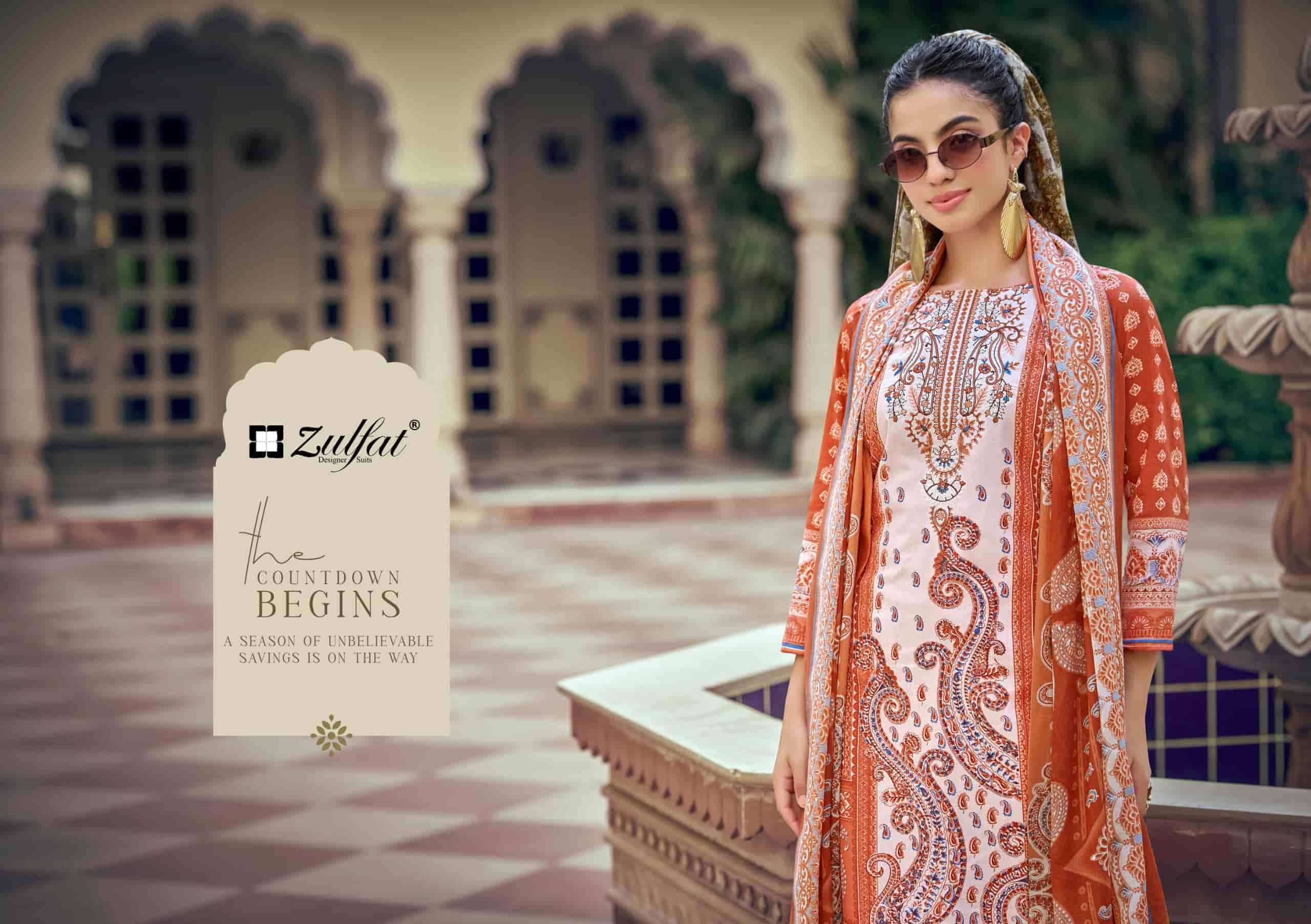 Zulfat Sana Safina Vol 6 Pure Cotton Dress Material